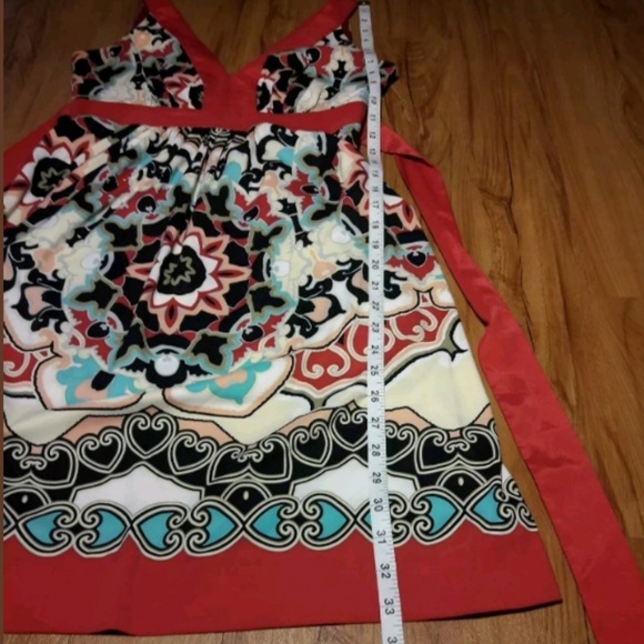 I.C.E. Womens Empire Waist Tie in Back Dress - Picture 5 of 8